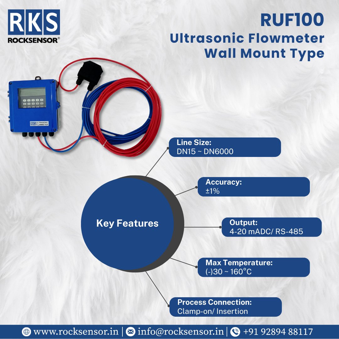 rocksensor_ind's tweet photo. 🚨 Inaccurate flow readings or costly pipe mods?

RUF100 Ultrasonic Flowmeter solves it:

✔ Clamp-on (no cutting)
✔ DN15–DN6000
✔ ±1% precision
✔ -30°C to 160°C
💡 Ideal for water, HVAC &amp; chemicals

📩 DM “INFO”

#FlowMeter #Automation #Rocksensor https://t.co/7vfVVm3Imy