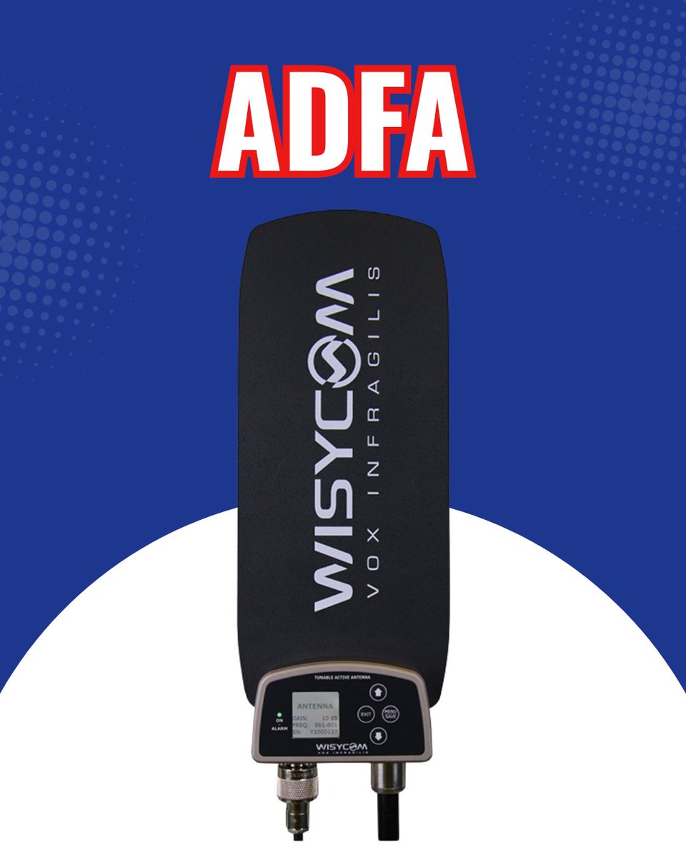 RaycomUK's tweet photo. Covering 430–1160 MHz, this ultra-wideband antenna is perfect for flexible RF setups. With a built-in low-noise amplifier, tunable filters, and remote control via coax, it gives you full control over your wireless environment. https://t.co/6fjcOW69KH