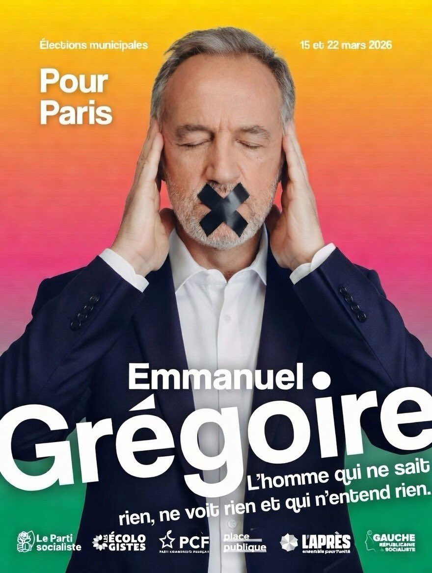 Le tout savamment dissimulé par l’équipe sortante pour ne pas fragiliser leur campagne.

Une méthode bien rodée : ils ont déjà fait le coup avec le report du procès de l’explosion de la #RueDeTrévise.

Hidalgo-Grégoire, c’est opacité et mépris à tous les étages. 

#Périscolaire