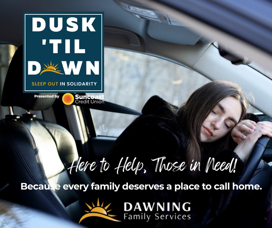 dawningfs's tweet photo. Tampa is sleeping out because every family deserves a safe place to sleep.
You can support the homeless by donating to https://t.co/DKyrGEepGZ 
or create your own fundraising page.

Click here to register 
https://t.co/rfB3LLCfi0

#DuskTillDawn #TampaGives #EndFamilyHomelessness https://t.co/s2CvXcSe1f