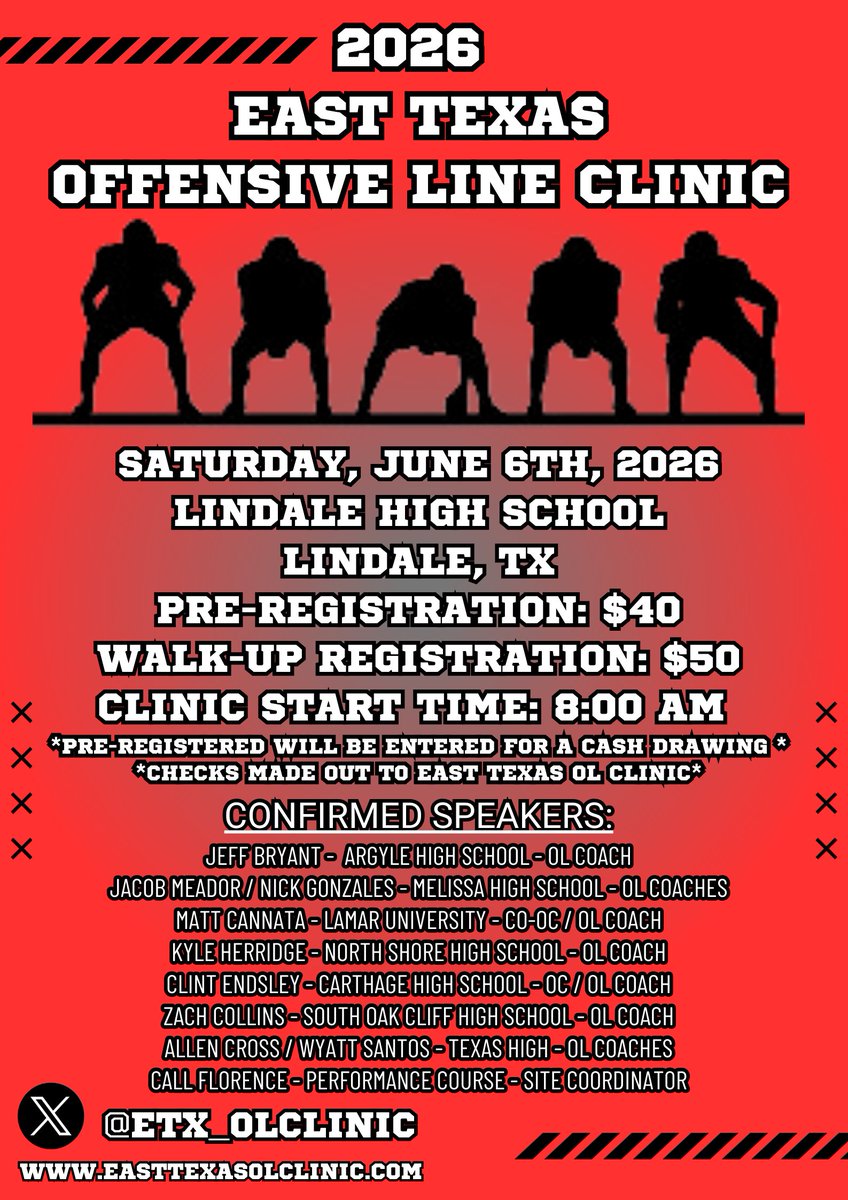 East Texas OL Clinic tweet media