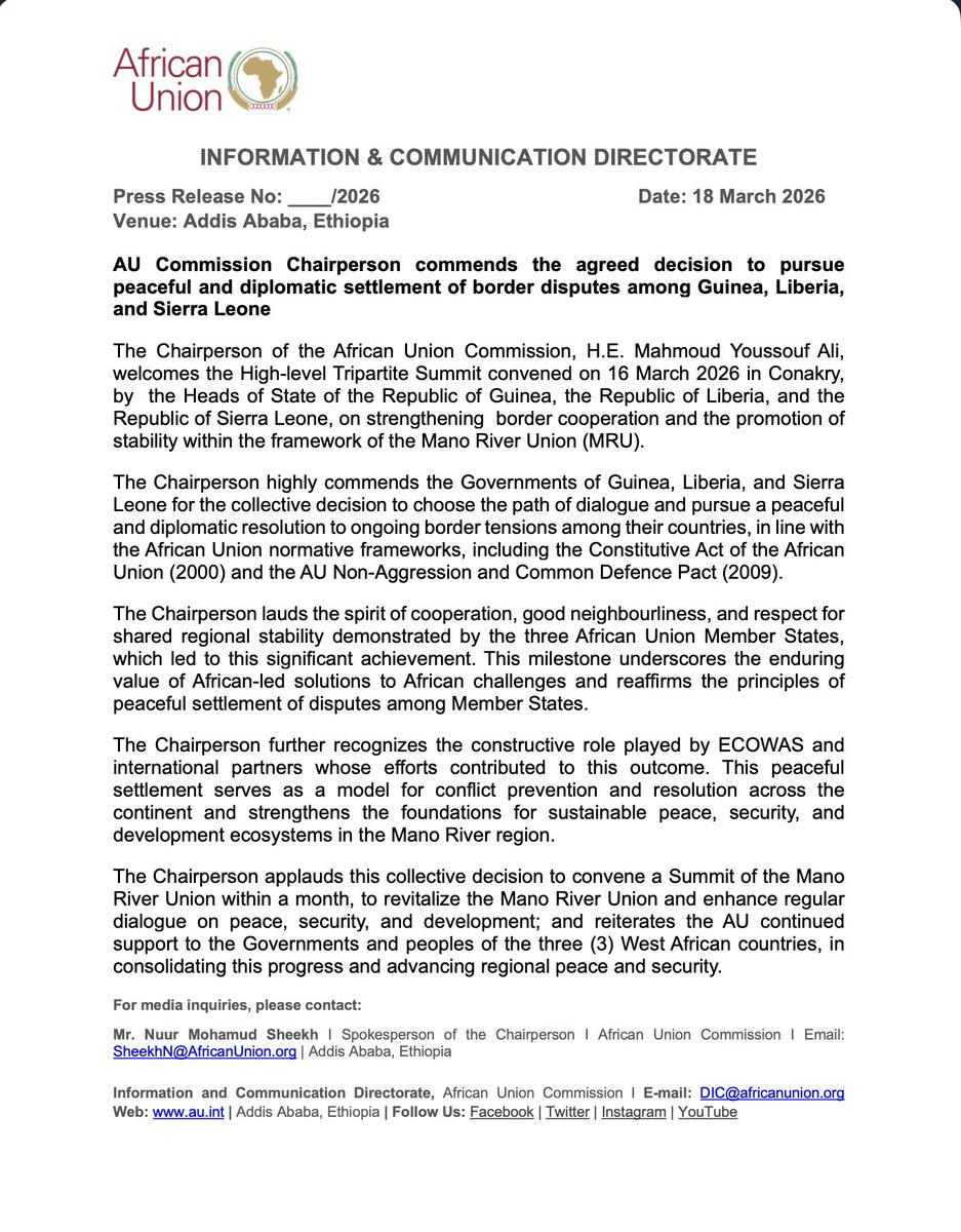 African Union tweet media