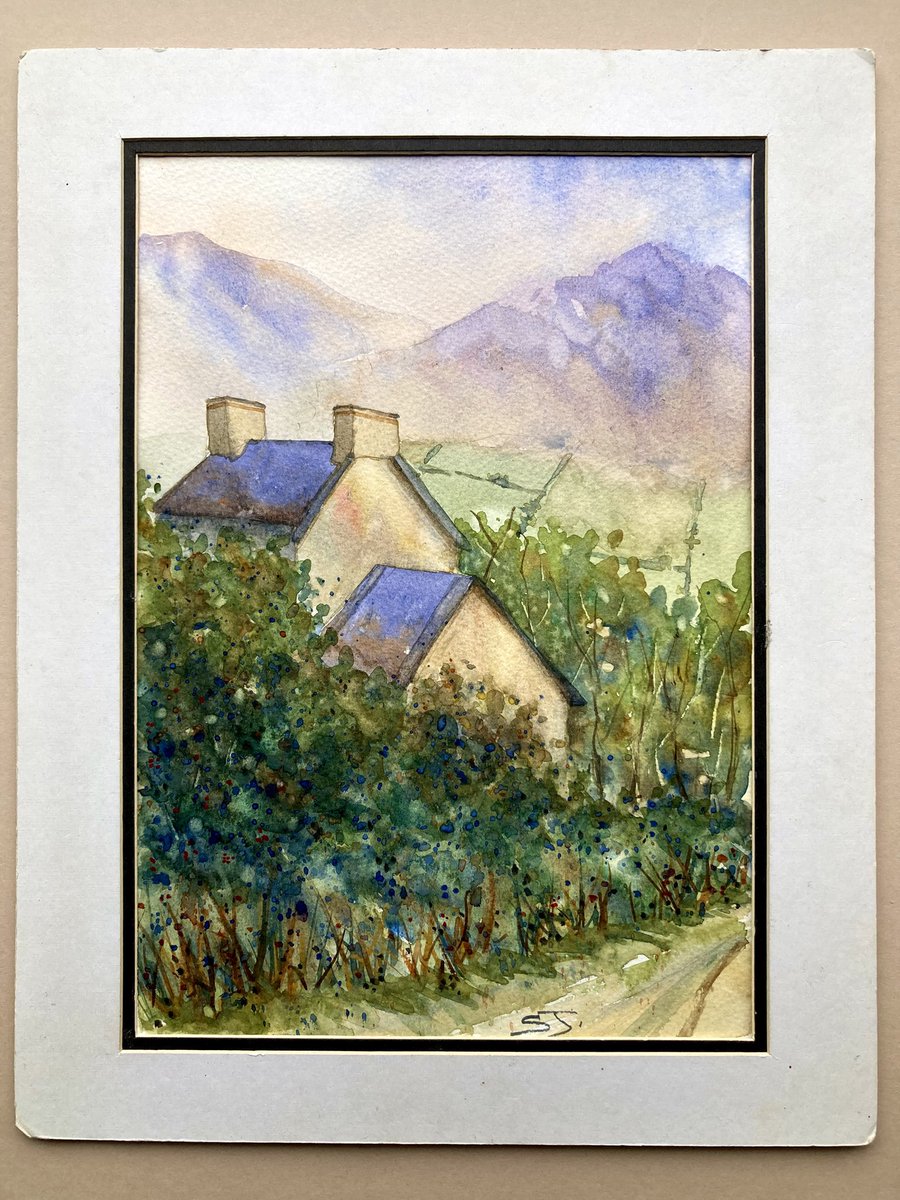 sandyj307004's tweet photo. Mourne Mountain View, Northern Ireland original fine art watercolour #art #watercolour #northernireland https://t.co/VXqTHaM1Zl