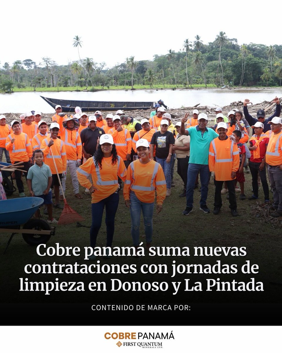 PanamaLibre24's tweet photo. La verdad, esto es lo que uno espera ver 👏🏼 no promesas, sino trabajo para la gente. Aquí hay familias que ya están sintiendo el cambio 🙏🏼 #HechosReales #TrabajoParaLaGente @Cobre_Panama #Afram #trabajo @aminingwoman @LoroVerdeDePTY @barrancopty @mauidesaint @ONETWO507 @limyueng https://t.co/Pe72Ck9zgc