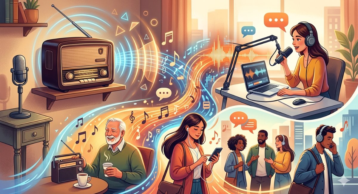 Via Podcast tweet media