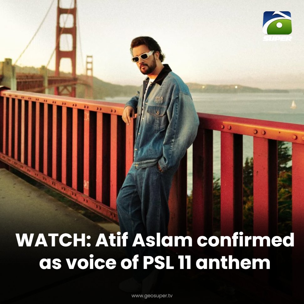 geosupertv's tweet image. Atif Aslam to headline PSL 11! 🎶✨

Read More: geosuper.tv/latest/54378-w…

#PSL11 #atifaslam