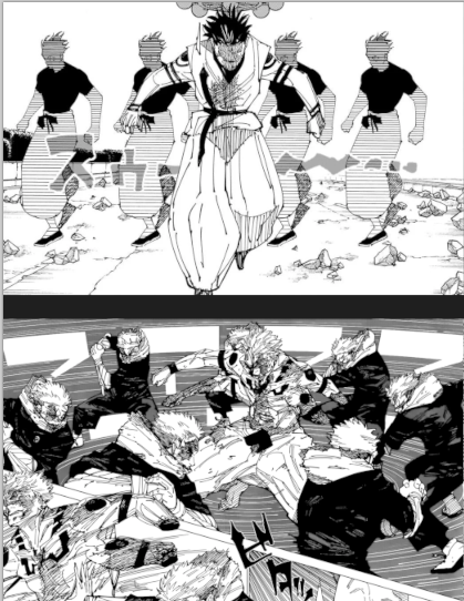 Keneshii's tweet photo. Yuji use the same speed technic like Gojo #sukuna #yuji #jjk #speed #jjkmanga #jjk #jjkgojo #jjkyuji #satorugojo #itadoriyuji #gojo https://t.co/4ONjqRjxYl