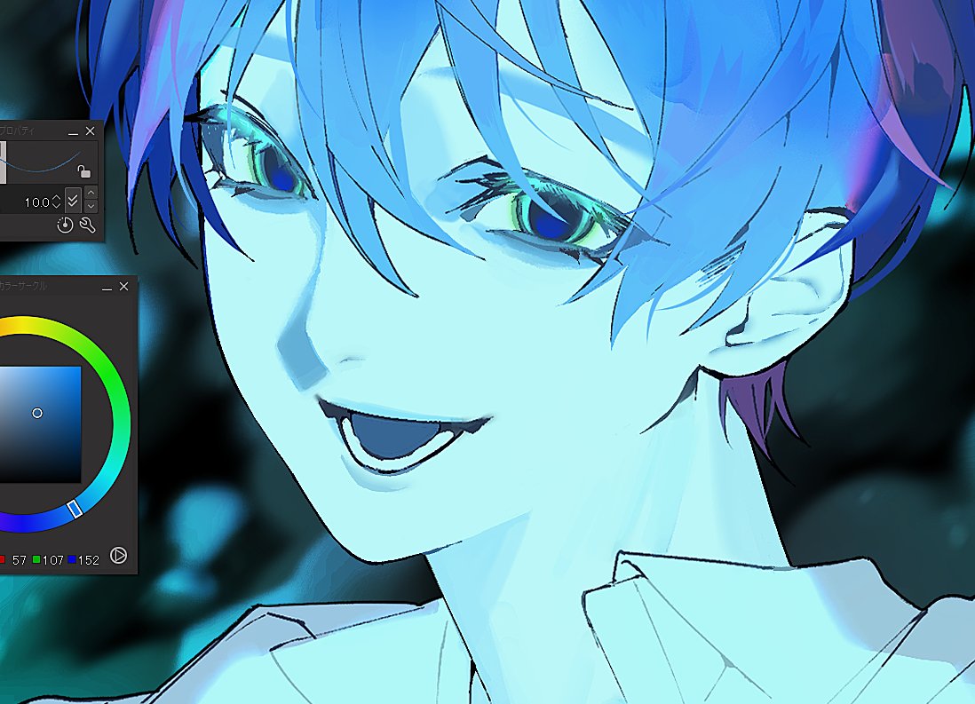 瞳孔ガン開き🫰