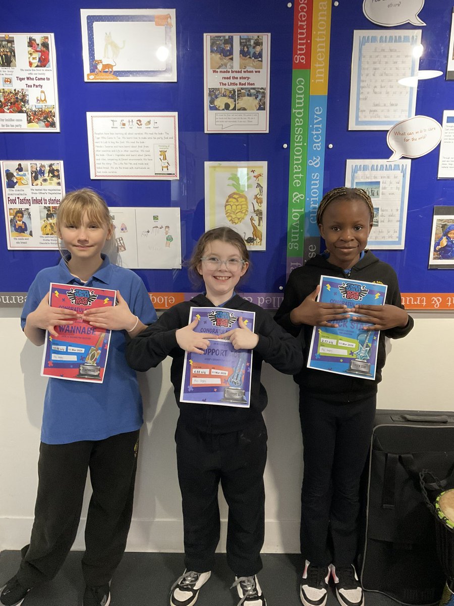 AbbeyPrimary's tweet image. Well done to these children in Year 4 for their hard work and dedication to their times tables #y4 #maths