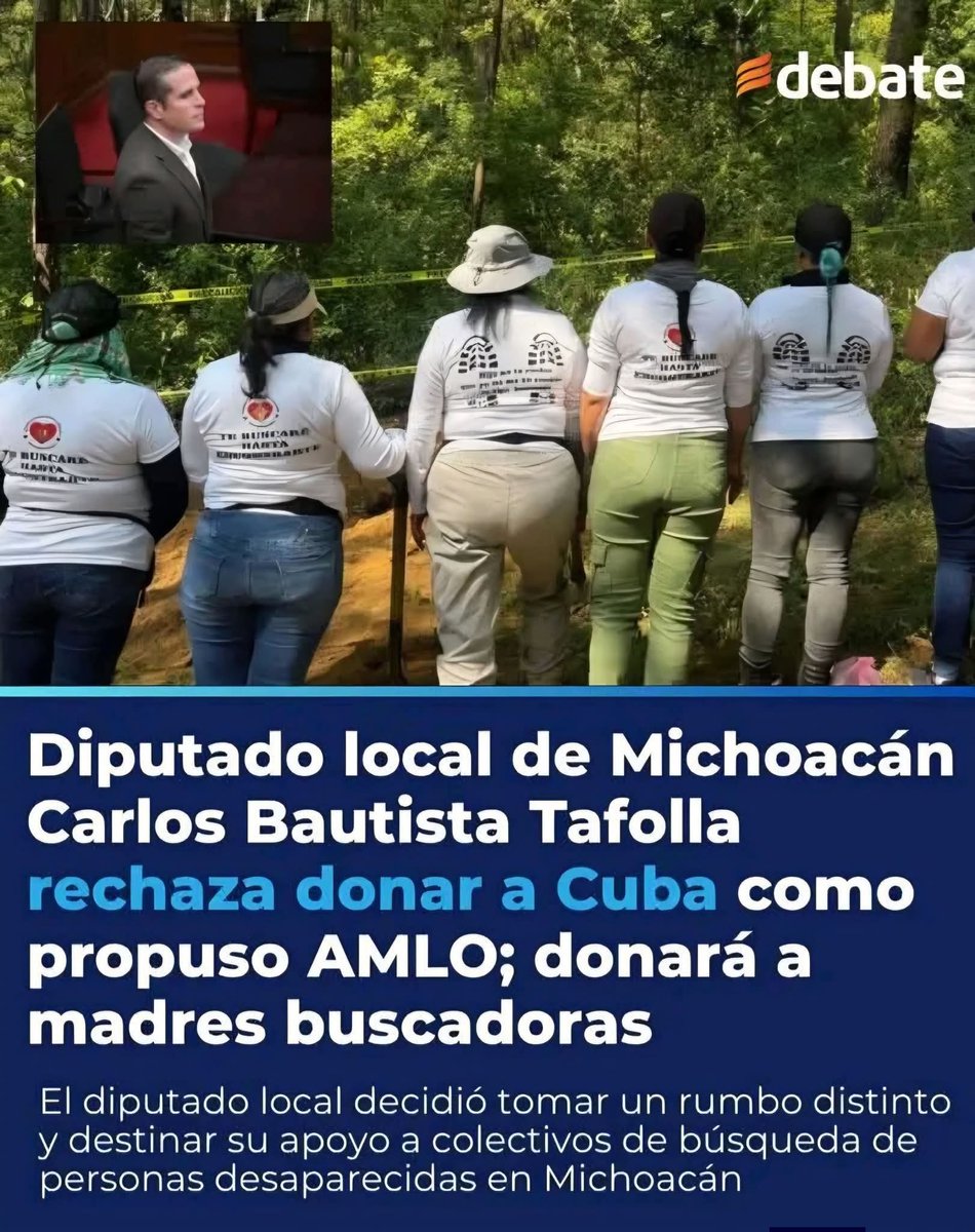"México primero": diputado desafía a AMLO

Mientras López Obrador pide donaciones para Cuba, el diputado Carlos Bautista del Movimiento del Sombrero anuncia que donará un mes de su sueldo a madres buscadoras de Michoacán, no al régimen castrista.

"Un verdadero mexicano pone su