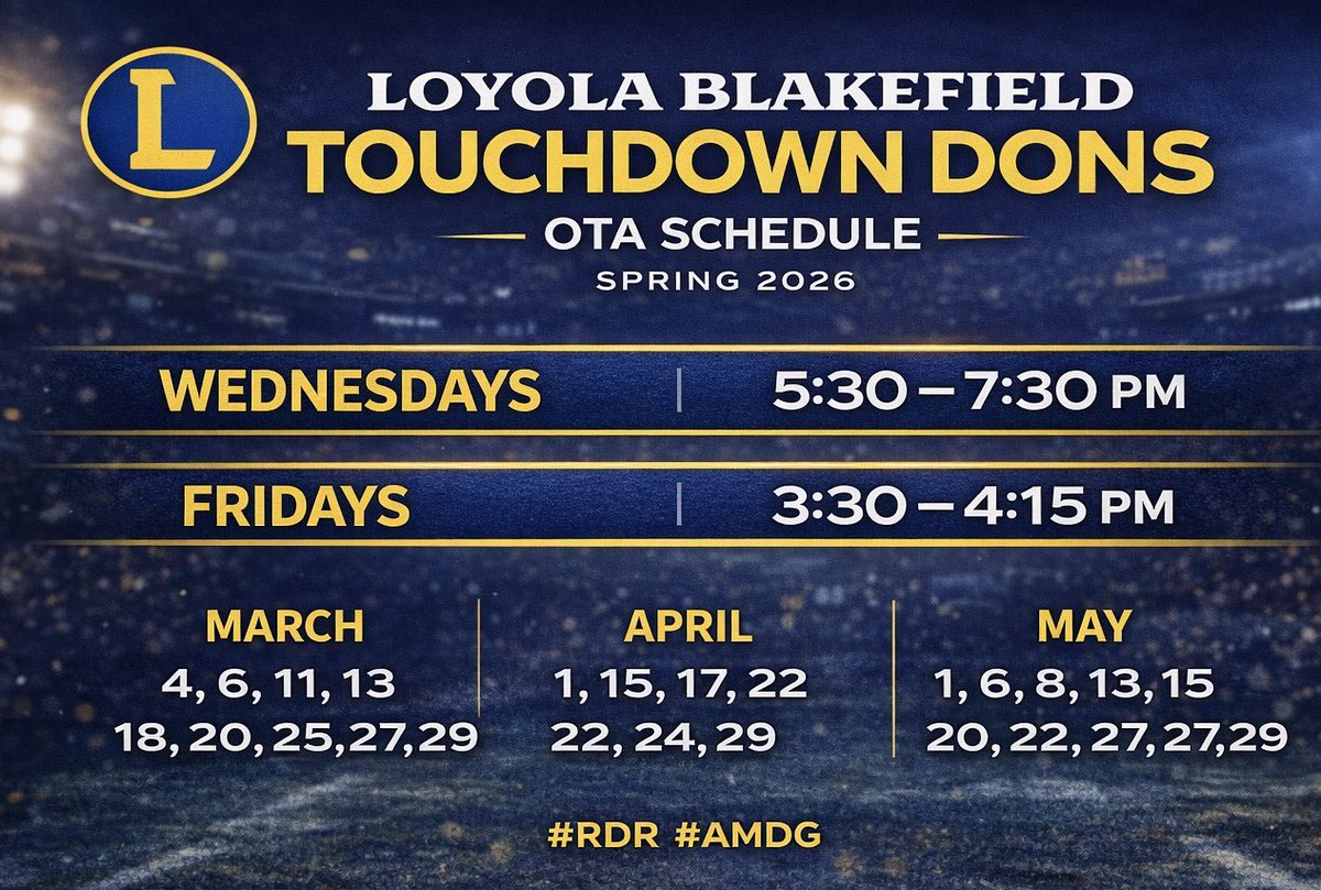 Loyola Blakefield Football tweet media