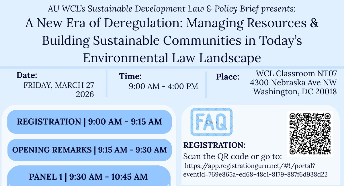 SRtoxics's tweet photo. #Deregulation #Pesticides: On 27 March 2026, @SRToxics will be speaking on a sustainable #FoodSystems panel, part of a day-long symposium on how to build sustainable communities despite federal deregulation in the United States.

Register here: https://t.co/PlXxjGHEZZ https://t.co/AFBBAofoH4