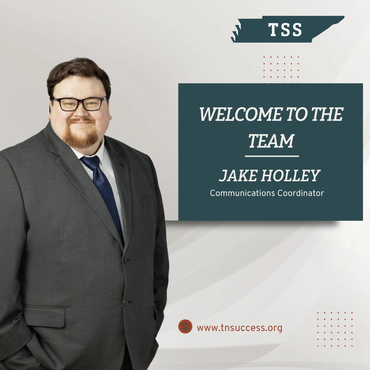 We're excited to welcome Jake Holley to our team! Jake comes to us from the world of print news and will serve as our Communications Coordinator.

Learn more about Jake➡️
tnsuccess.org/who-we-are/our…