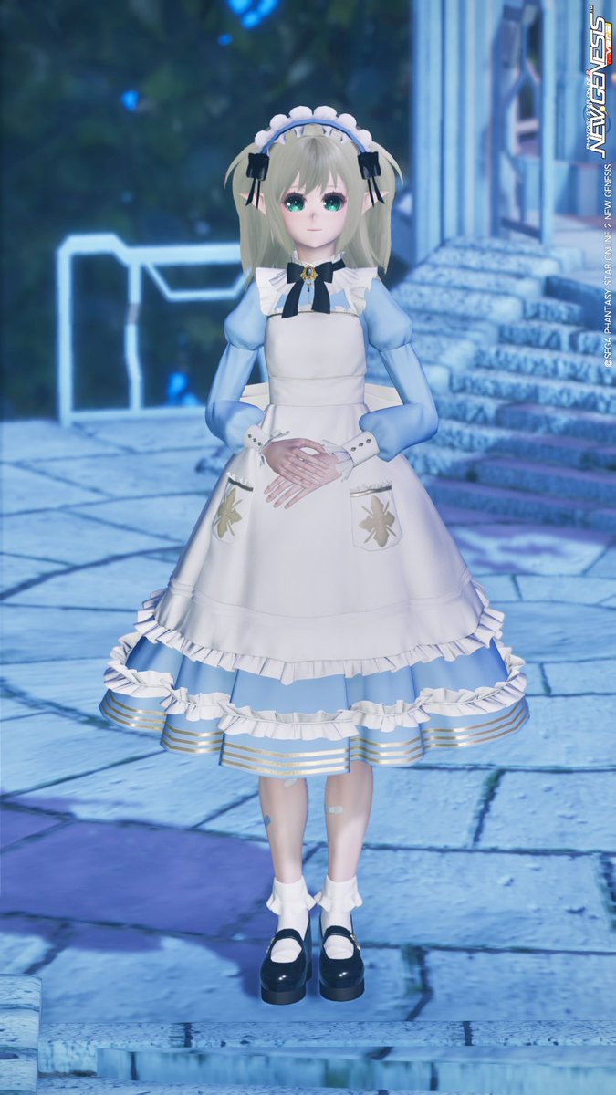 mar96_pso2's tweet photo. 生放送見た時からこれ超狙ってたんだけど、値段見たら安くて大横転すぎ
いいんですかこんなにかわいいのに安くて
いいんですかほんとに？！？！
デザイン全体的に大好きだけど、これでドロワーズまでついてたら完璧だった https://t.co/FHtvwgAMAv