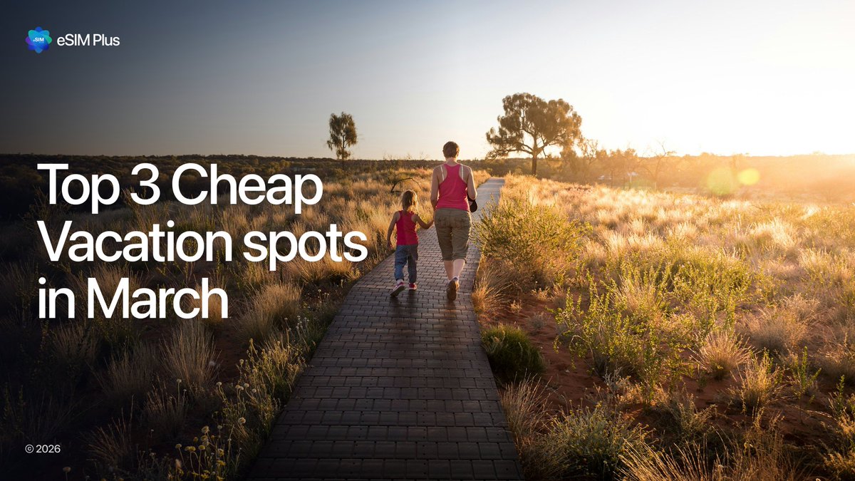esim_plus's tweet photo. ☀️ Top 3 cheap vacation spots in March

🇲🇽 Tulum from $7
🇲🇦 Marrakech from $6.99
🇵🇹 Madeira from $2.55

✈️ Pick your spot. Get online with eSIM Plus

#eSIM #TravelDeals #TravelTips #DigitalNomad #eSIMPlus https://t.co/1xMM3ZxdW2