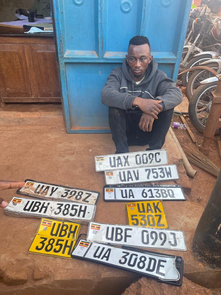 Wassajja_Aiden's tweet photo. Katwe Police have arrested two suspects in connection with the theft of motor vehicle number plates in the area.

Following the arrests, officers recovered several stolen number plates. Affected owners who had reported the thefts are now happily reclaiming their property at the station.

This operation is part of ongoing efforts by the @PoliceUg to crack down on vehicle-related crimes in Kampala. Members of the public are encouraged to report any suspicious activities involving number plates or vehicles immediately.

Thank you to the officers at Katwe Police for this swift and successful recovery! 🚔✅