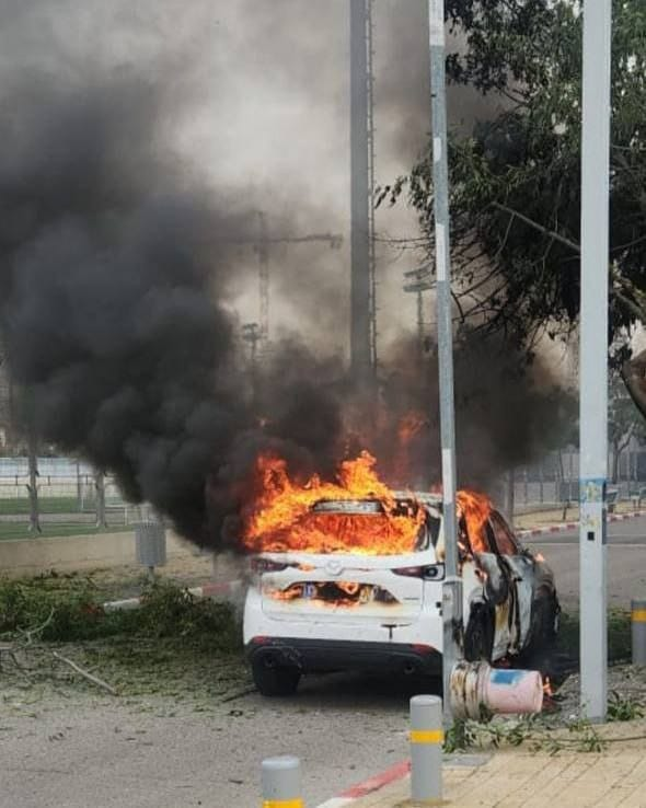 AvniItamar's tweet image. Israel's prestigious elimination of the head of the Iranian Intelligence echelon, pales in comparison of the almost-destruction of the Petach Tikva football stadium, massacre of a Mazda car and burning alive of a business jet - all in one day! #TimeToSurrender, Israel