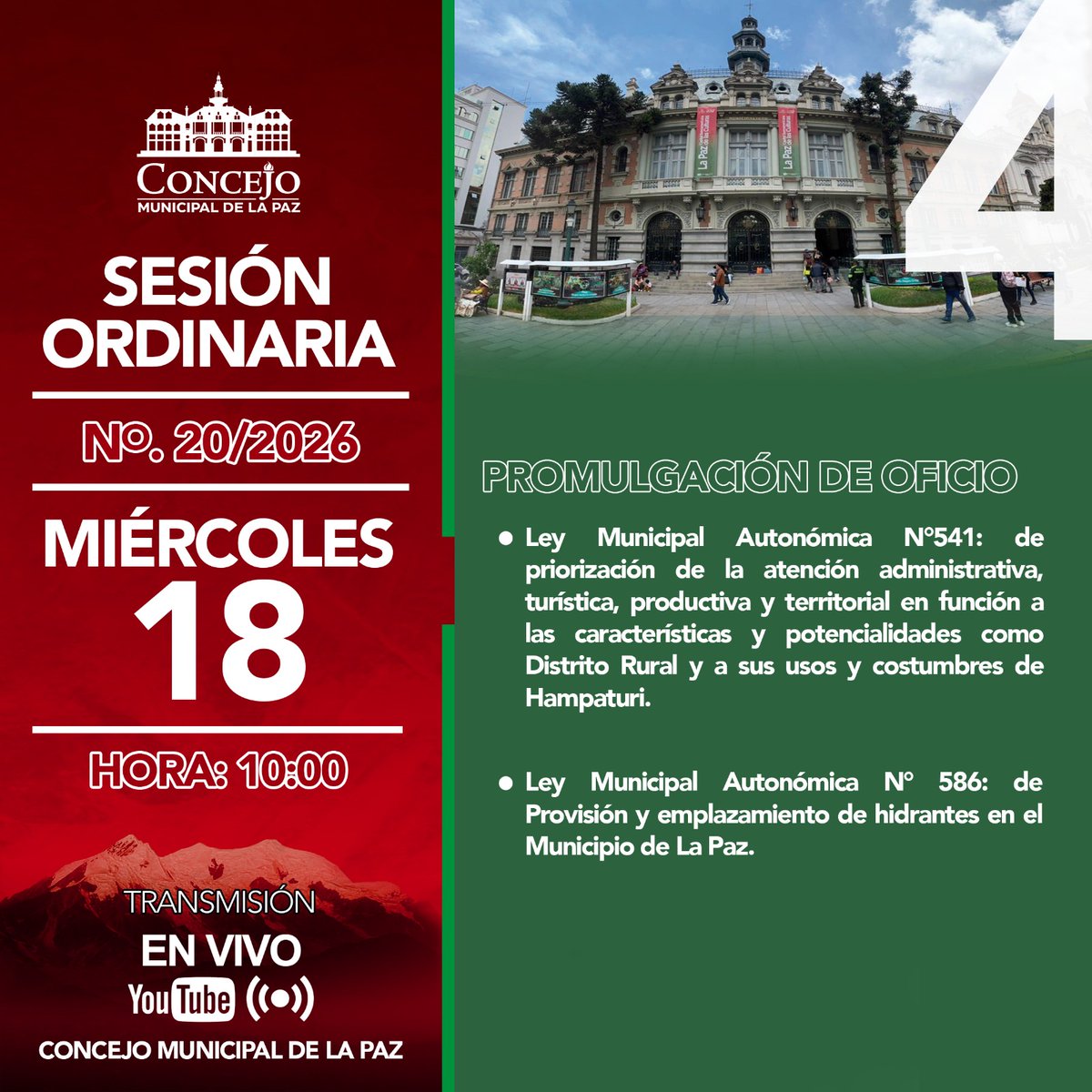 Concejo Municipal de La Paz tweet media