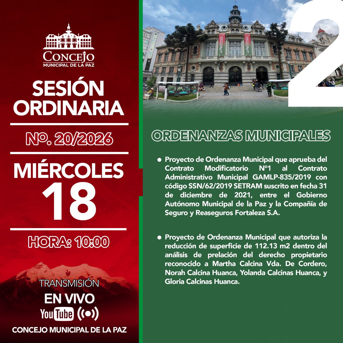 Concejo Municipal de La Paz tweet media