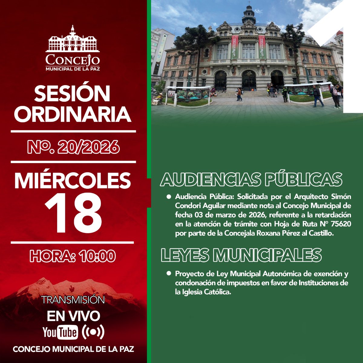 Concejo Municipal de La Paz tweet media