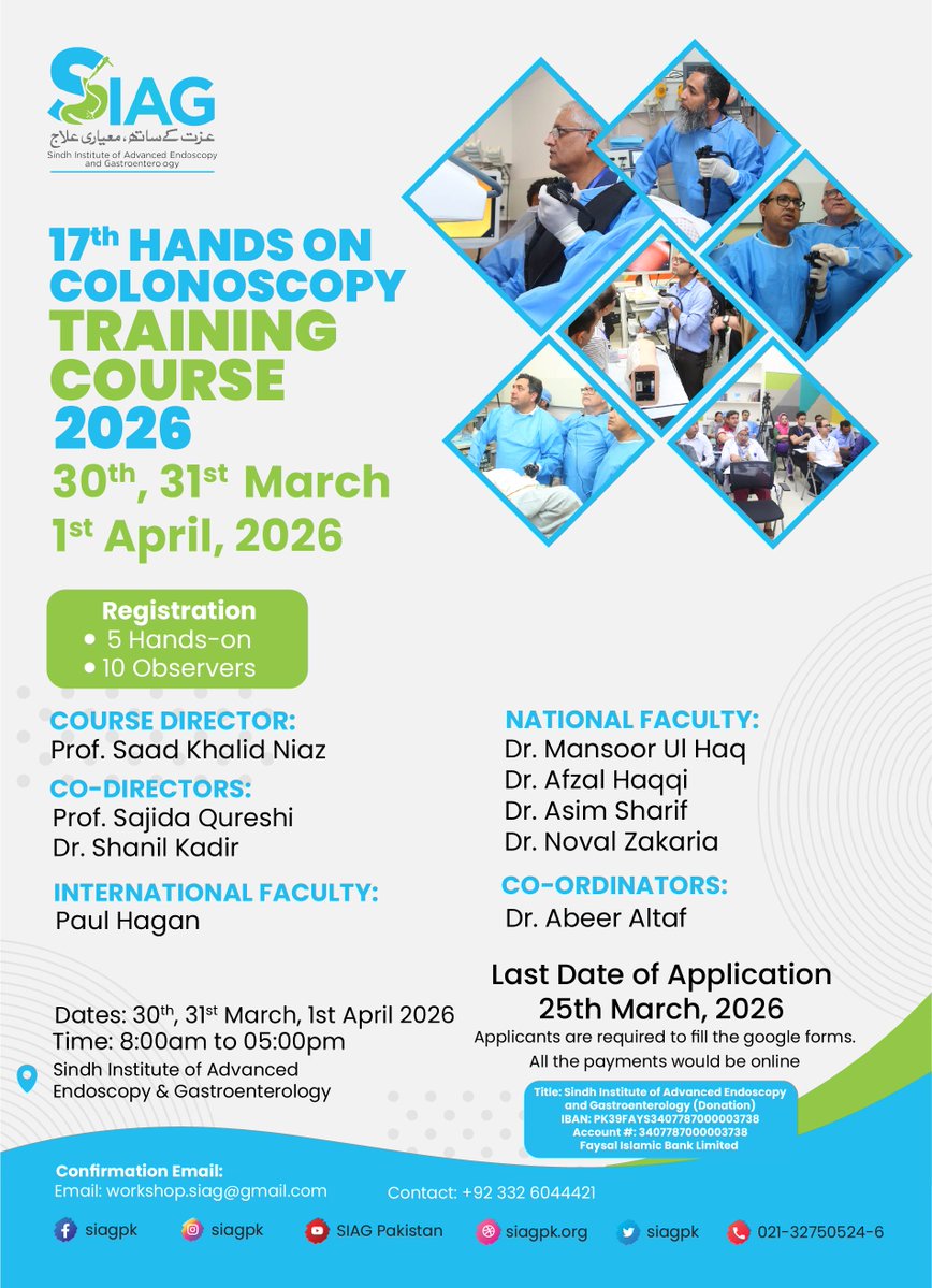 Sindh Institute of Advance Endoscopy & GI (SIAG) tweet media