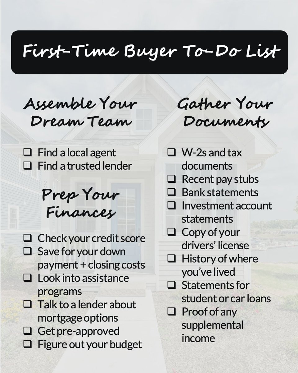 NateMartinez's tweet image. Buying your first home doesn't have to be overwhelming. A simple to-do list is the perfect way to stay focused on what matters most. Comment "HOME" or DM me and I will send a copy your way! #FirstTimeHomebuyer #HomebuyingTips #NatesHomes #REMAX