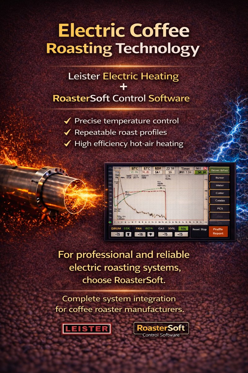 RoasterSoft's tweet image. [17/3 22:16] ib: #CoffeeRoasting #CoffeeRoaster #CoffeeMachines #RoastingTechnology #CoffeeTech
#RoasterSoft #Leister #ElectricRoasting #IndustrialAutomation #Automation
#OEM #MachineManufacturing #Engineering #ControlSystems #PLC
#SmartFactory #Industry40 #ProcessControl