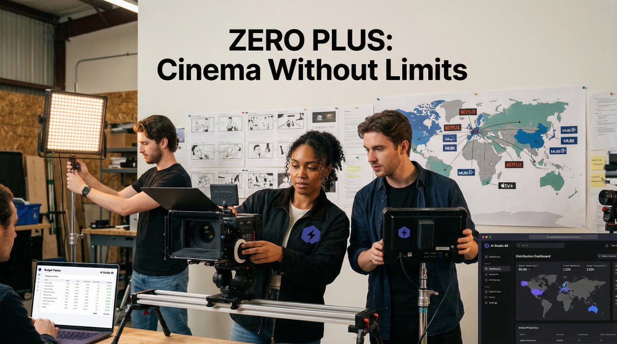 SuperTrust_SUT's tweet photo. Independent filmmakers finally have a platform built for them. 🎬✨

ZERO PLUS and AI Studio 48 are rewriting the rules of production and distribution — no massive budget required. 🎥🚀

#ZeroPlus #AIStudio48 #FilmTech #Web3 #Blockchain #IndependentFilm #CreatorEconomy https://t.co/8N1mi95CTu