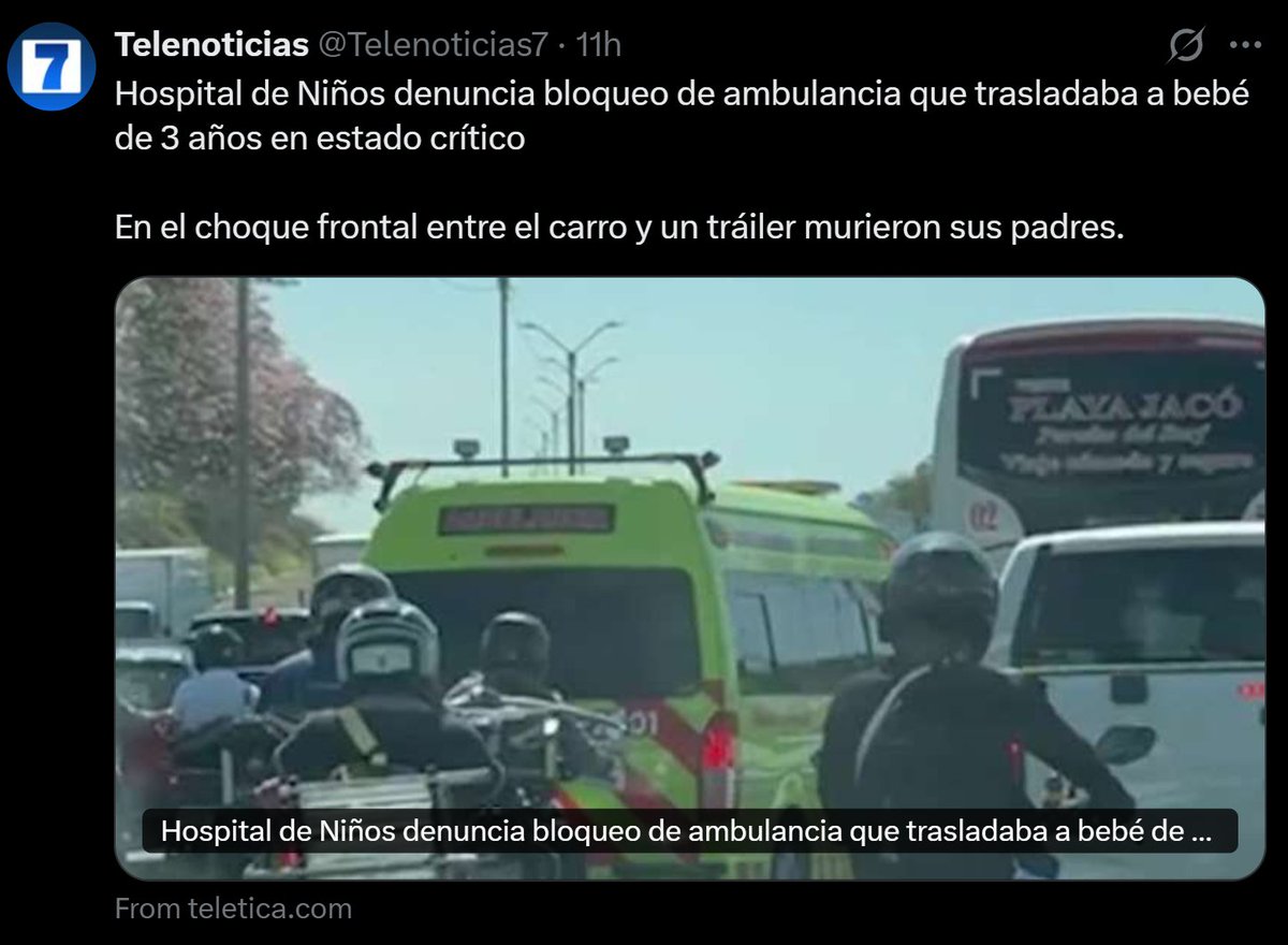 HIJOS DE PUTA.

Es la mínima descripción decente para estas personas. Deberían impulsar un proyecto de ley que obligue a las ambulancias a llevar múltiples cámaras en el frente, y a quien bloquee el paso o no dé campo le caiga todo el peso de la ley.

No hay ni que mandarlos a la