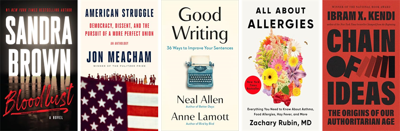 GreatFallsLib's tweet photo. This week the Great Falls Public Library has 83 new books.  New items include Bloodlust and American Struggle. https://t.co/7LCrwjpCC5 https://t.co/zjBDh7581A