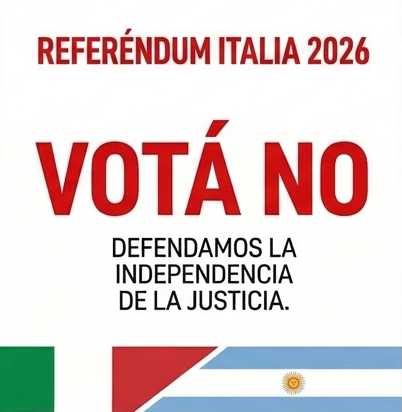 PD_Berlinguer's tweet photo. La independencia de la Justicia no es negociable. ⚖️

Desde el Circolo PD Buenos Aires decimos NO a una reforma que busca debilitar el equilibrio de poderes. .

Como italianos en el exterior, nuestro voto es el escudo de nuestra democracia. 🇮🇹🇦🇷

#Referendum2026 https://t.co/1wiab7wwVl