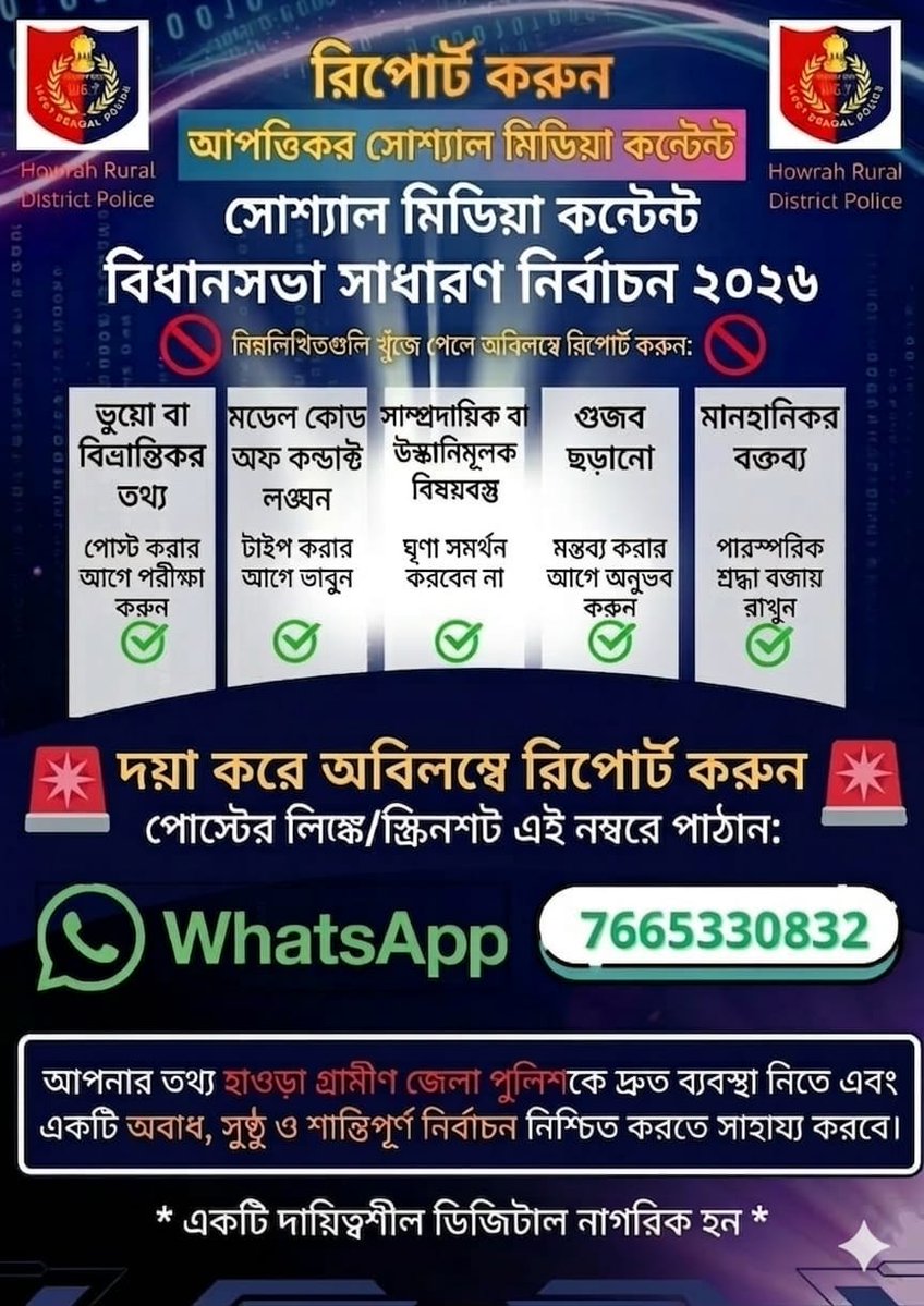 Howrah Rural District Police tweet media