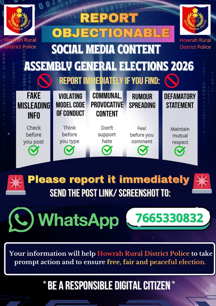 Howrah Rural District Police tweet media