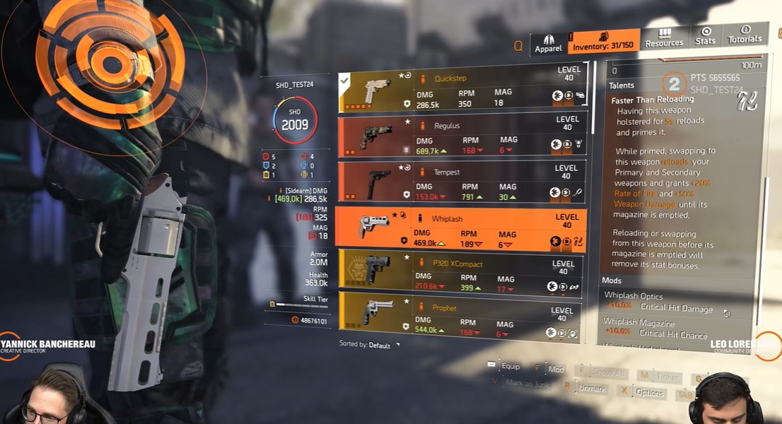New Whiplash Exotic Pistol #TheDivision2