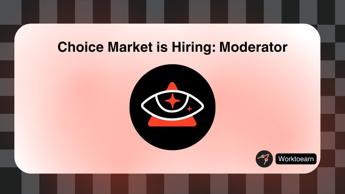 Work to Earn tweet media