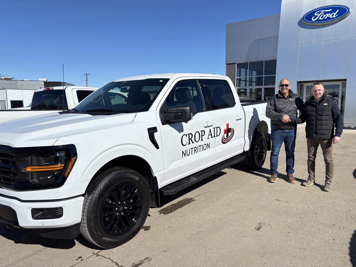 crop_aid's tweet photo. Bruce’s crop checks just got an upgrade 🔥

Big thanks to Rick Ironside and the crew at Regal Motors in Rosetown for making it such an easy, enjoyable experience. We really appreciate the help getting Bruce into his new ride! https://t.co/0wFNBcaOby