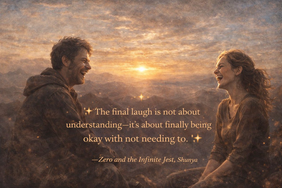 The last laugh isn’t victory—
it’s the moment you outgrow the need to make the universe make sense.