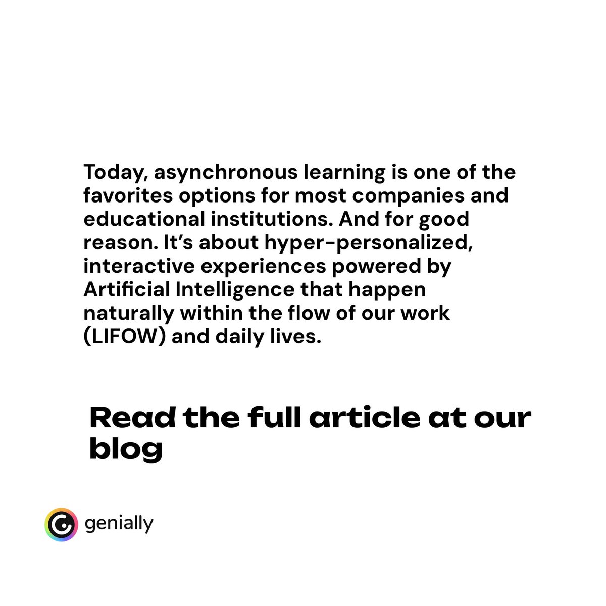 Genially tweet media