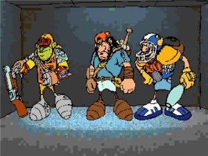 edannunziata's tweet photo. “Van egy törpe az égben!”
(There is a Dwarf up in the sky!)
From Three Dirty Dwarves for the SEGA Saturn.) 

pls rt to vote for remaster! TY https://t.co/IR06M3wR1n