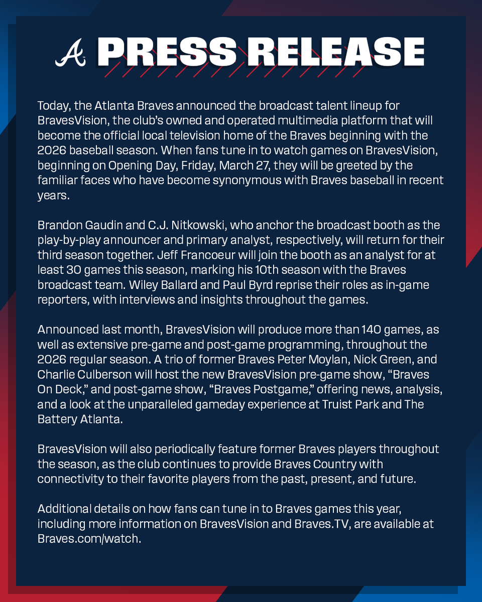 Atlanta Braves tweet media