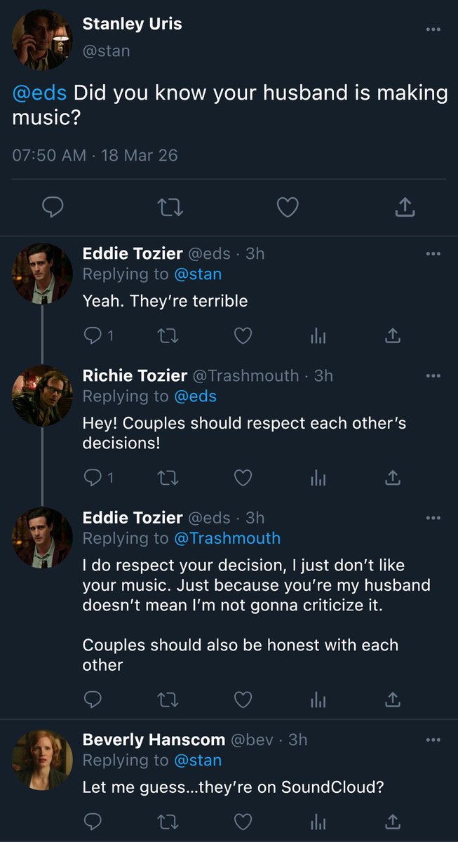 Moone208's tweet photo. #itchapter2 #losersclub #reddie #faketweets https://t.co/kZf7zG68fa