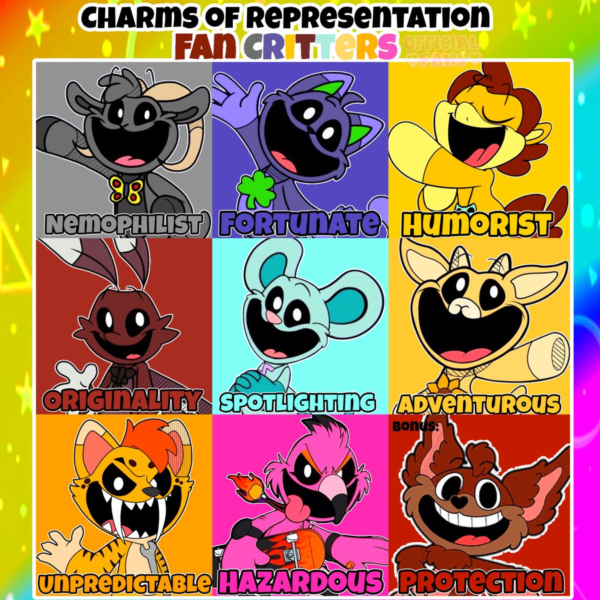 _OfficialPaws_'s tweet image. HeadCanon of the Fan Critters and their Pendant/Charm representations + HeadCanon/AU Voices of the Fan Critters!🌈

Bonus one: Giblet (Read ALT)

#SmilingCritters #NightmareCritters #fy #fyp #fypシ #fypage #foryou #foryoupage #foryourpage #foryoupageシ #fypシ゚
