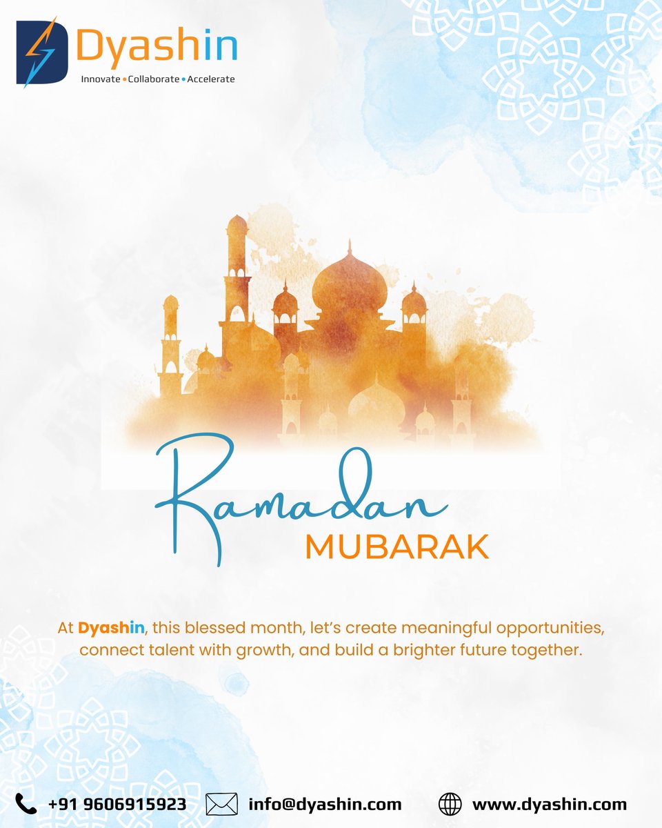 DyashinT18809's tweet image. Ramadan Mubarak from @DyashinT18809

A time for reflection, gratitude, and growth.

Let’s innovate, collaborate, and grow together. 

#RamadanMubarak #Ramadan2026 #Dyashin #Innovation #DigitalTransformation #BusinessGrowth