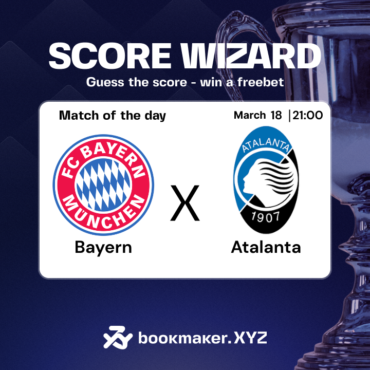 bookmakerxyz's tweet photo. 🧙‍♂️ Score Wizard

Tonight’s #UCL clash: Bayern vs Atalanta🔥

Think you can predict the final score? Drop your guess, get it right and win a $20 freebet!

How to enter:
✅ Follow @bookmakerxyz
✅ Like & Retweet
✅ Comment your score prediction

‼️ One guess only. Multiple = disqualified
⚠️Entries close at kick-off!
🎉 One lucky correct guesser wins a $20 freebet!