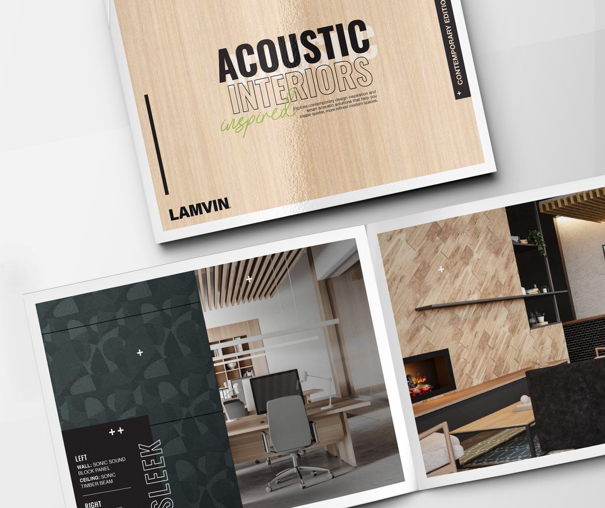 Our new Contemporary Lookbook explores how layered textures, modern finishes and purposeful sound solutions work together to form interiors that feel balanced, elevated and unmistakably current.

Take a look! hubs.ly/Q047jnVz0