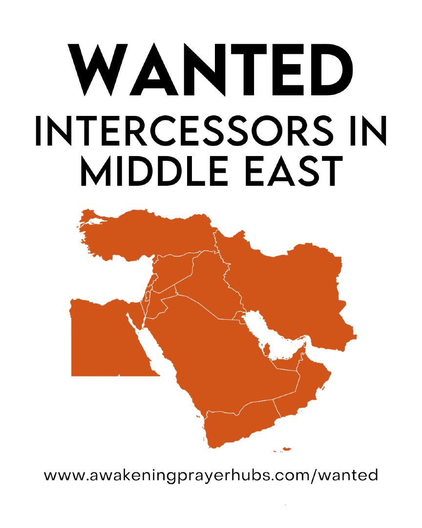 propheticbooks's tweet image. I am looking to raise up WATCHMEN, INTERCESSORS, and PRAYER WARRIORS in the MIDDLE EAST.
If you are an intercessor in the MIDDLE EAST and feel called, visit awakeningprayerhubs.com/wanted/

#MiddleEast #Intercessors #PrayerWarriors #Watchmen #Intercession #AwakeningPrayerHubs  #Revival