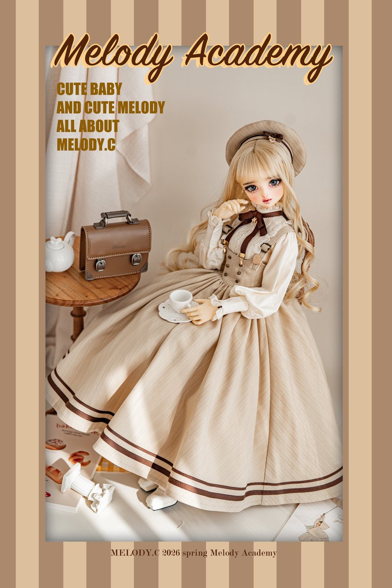 🤎Melody Academy🎓 通販限定の1/3 girlサイズ お嬢様感満々の2色