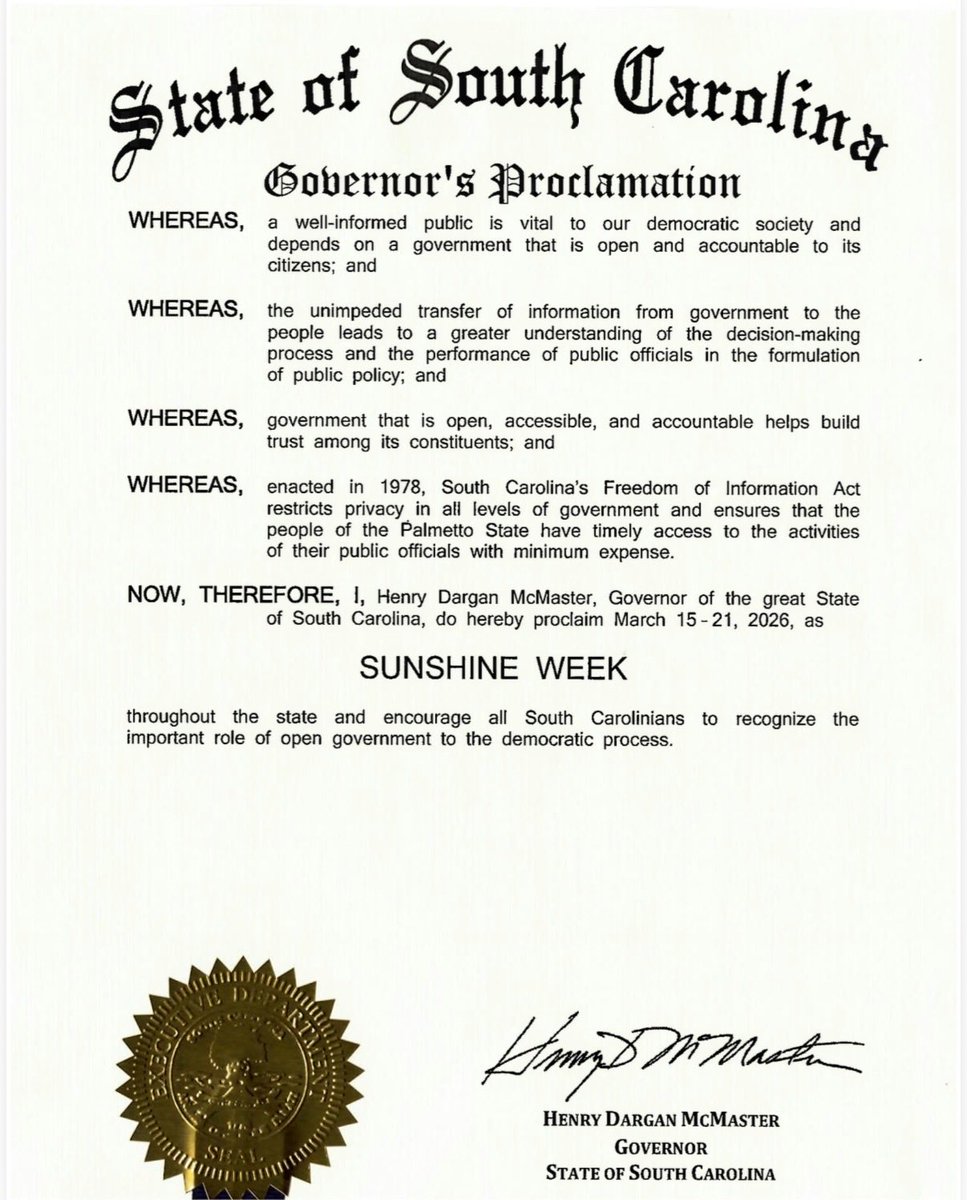 Gov. Henry McMaster tweet media