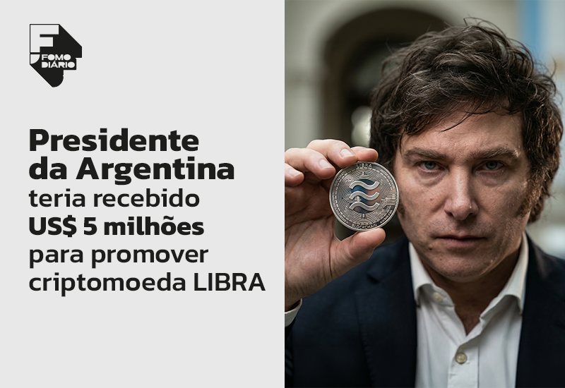 fomodiario's tweet photo. 🚨 Investigação revela documento que indicaria um acordo de US$ 5 milhões ligado à promoção do token $LIBRA.

Milei nega qualquer vínculo com o projeto.

Quer saber como? Confira no nosso Insta 📲 https://t.co/1zgpC7OQCU https://t.co/u9PberLfft