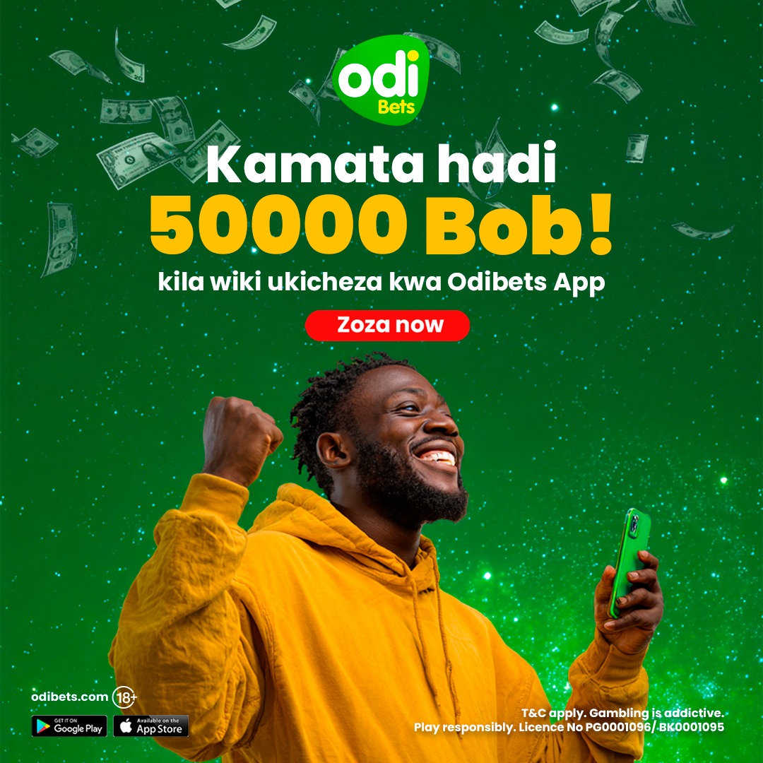 OdibetsOfficial's tweet photo. Download Odibets App, place a cash bet of Ksh 49 or more with a total odd of 7.99 or more and stand a chance to win up to Ksh 50,000 every week!